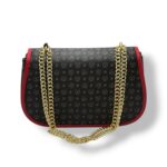 Borsa Pollini Heritage Tracolla in Catena Con Pattina In Pelle Heritage Nera con Dettagli Rossi TE8543PP0NQ1100B