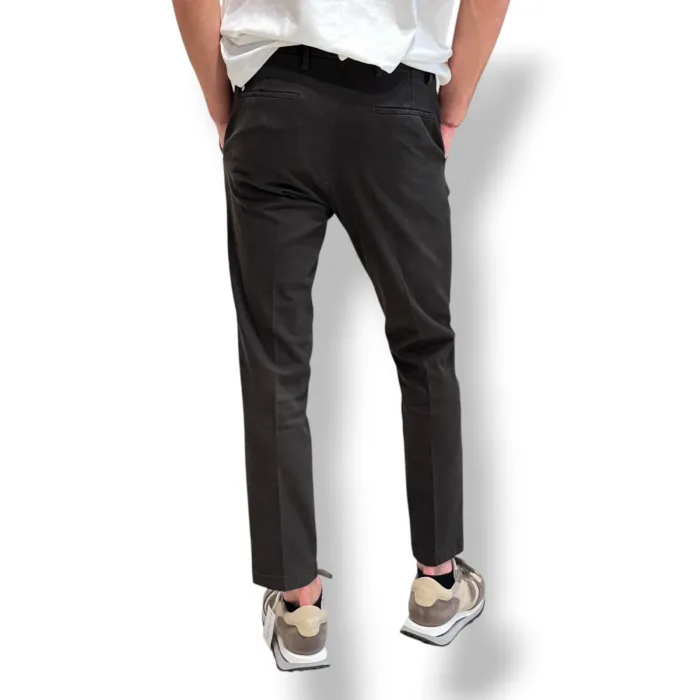 Pantalone Tasca a Filo in Caldo Cotone Elasticizzato Michael Coal Testa di Moro art. 2919, foto 2 di 3