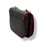 Borsa Pollini Heritage Tracolla in Catena Con Pattina In Pelle Heritage Nera con Dettagli Rossi TE8543PP0NQ1100B - immagine 4