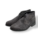 Polacchetto Uomo Soldini In Camoscio Grigio Antracite Fondo Lattice Ultralight Art. 20973 Velour Antracite - immagine 3