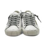 Sneakers Donna Philippe Model Paris Prsx In Pelle Bianca Spoiler  e Dettagli Argento art. PRLD VM04 - immagine 3