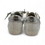 Sneakers Donna Philippe Model Paris Prsx In Pelle Bianca Spoiler  e Dettagli Argento art. PRLD VM04 - immagine 5