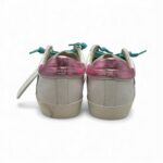 Sneakers Donna Philippe Model Paris Prsx In Pelle Bianca Spoiler Oro Rosa e Linguetta in Camoscio art. PRLD VM05 - immagine 5