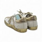 Sneakers Donna Philippe Model Paris Prsx In Pelle Bianca Spoiler e Dettagli Oro art. PRLD VMM1 - immagine 5