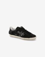 Sneakers Premiata Donna in Camoscio Nero e Strass art. Stevend 7847 - immagine 2