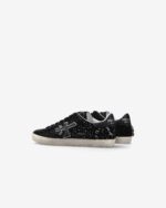 Sneakers Premiata Donna in Camoscio Nero e Strass art. Stevend 7847 - immagine 4