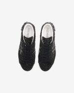 Sneakers Premiata Donna in Camoscio Nero e Strass art. Stevend 7847 - immagine 5