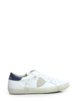 Sneakers Uomo Paris Prsx Philippe Model in Pelle Martellata Avorio con Back Blu art. PRLU VZ03