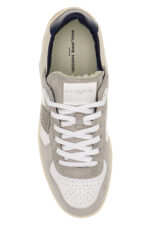 Sneakers Uomo Philippe Model PGAL In Pelle Bianca e Camoscio Grigio Back Blu art. PGLU VD02 - immagine 3