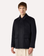 Giubbino Lardini in Lana Antipioggia Blu Art. AACULKIN CN65602 850 - immagine 3