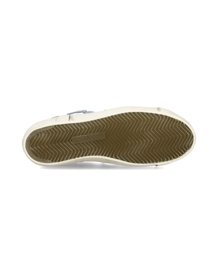 Sneakers Uomo Philippe Model  Paris Prsx in Tela Beige,Spoiler Marrone e Linguetta in Camoscio art. PRLU DX02, foto 5 di 6