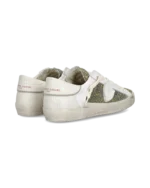 Sneakers Donna Paris Prsx Philippe Model in Pelle Bianca e Dettagli Glitter art. PRLD GA05 - immagine 4