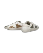 Sneakers Donna Paris Prsx Philippe Model in Pelle Bianca e Dettagli Glitter art. PRLD GA05 - immagine 6