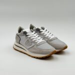 Sneakers Uomo Philippe Model Tropez Haute In Camoscio e Nylon Grigio art. TKLU W036 - immagine 2