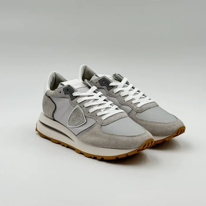 Sneakers Uomo Philippe Model Tropez Haute In Camoscio e Nylon Grigio art. TKLU W036, foto 2 di 5