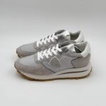 Sneakers Uomo Philippe Model Tropez Haute In Camoscio e Nylon Grigio art. TKLU W036 - immagine 4