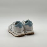 Sneakers Uomo Philippe Model Tropez Haute Camoscio Avorio e Dettagli Celesti art. TKLU W037 - immagine 4