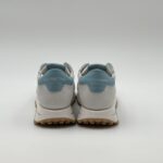 Sneakers Uomo Philippe Model Tropez Haute Camoscio Avorio e Dettagli Celesti art. TKLU W037 - immagine 5