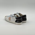 Sneakers Uomo Paris Prsx Philippe Model in Pelle Traforata Bianca con Back Nero e Linguetta in Camoscio art. PRLU VPP1 - immagine 3