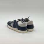 Sneakers Uomo Paris Prsx Philippe Model in Pelle Martellata Blu con Back Avorio art. PRLU VZ04 - immagine 3