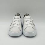 Sneakers Uomo Philippe Model Temple in Pelle Bianca,Spoiler Nabuck Marrone art. BTLU VU01 - immagine 3