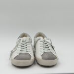Sneakers Uomo Philippe Model  Paris Prsx in Pelle Avorio,Spoiler Azzurro e Linguetta in Camoscio art. PRLU WX52 - immagine 3
