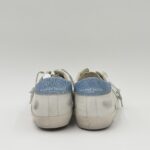 Sneakers Uomo Philippe Model  Paris Prsx in Pelle Avorio,Spoiler Azzurro e Linguetta in Camoscio art. PRLU WX52 - immagine 5