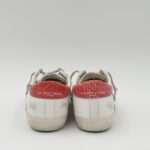Sneakers Uomo Philippe Model  Paris Prsx in Pelle Avorio,Spoiler Rosso e Linguetta in Camoscio art. PRLU WX51 - immagine 4