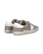 Sneakers Uomo Philippe Model Paris Prsx in Camoscio Grigio e Spoiler Bianco art. PRLU XS18 - immagine 4