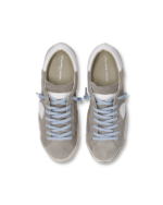 Sneakers Uomo Philippe Model Paris Prsx in Camoscio Grigio e Spoiler Bianco art. PRLU XS18 - immagine 3
