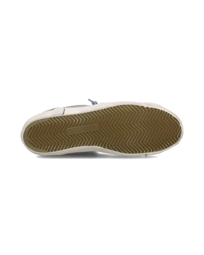 Sneakers Uomo Philippe Model Paris Prsx in Camoscio Grigio e Spoiler Bianco art. PRLU XS18, foto 5 di 5