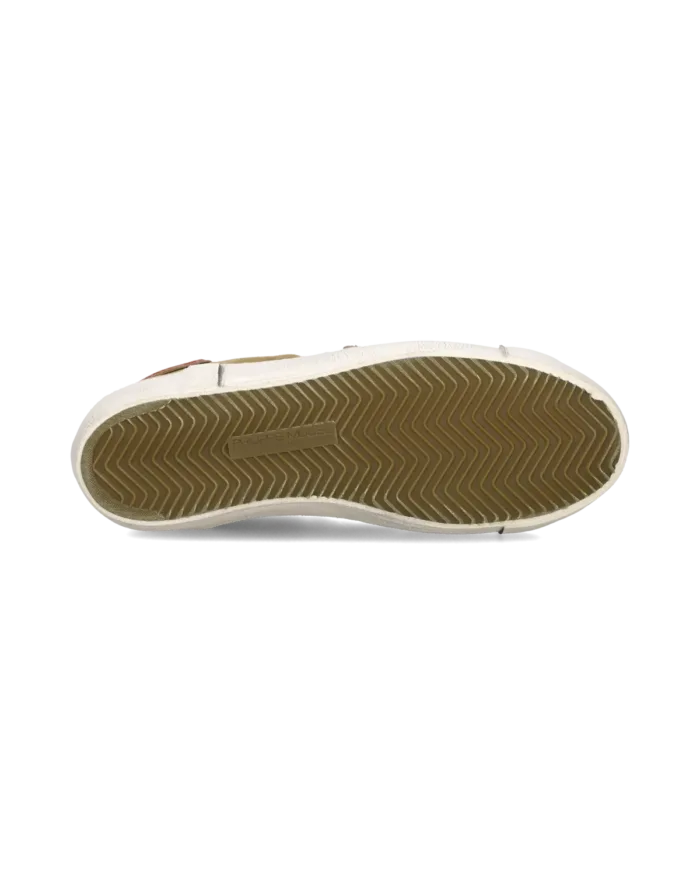 Sneakers Uomo Paris Prsx Philippe Model in Camoscio Beige con Back Rosso art. PRLU XS21, foto 5 di 5