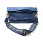 Borsa Abro Hobo KAIA in Pelle Azzurra con Tracolla