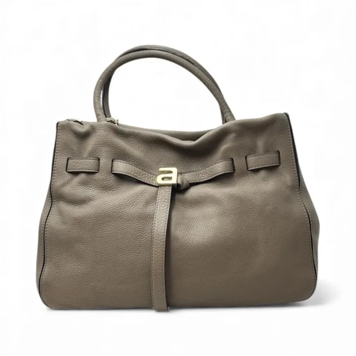 Borsa Abro Handbag JILL media in pelle Tortora con Tracolla art. 029917-46, foto 1 di 2
