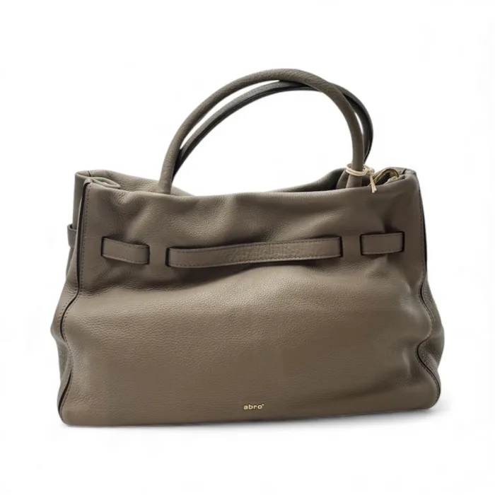 Borsa Abro Handbag JILL media in pelle Tortora con Tracolla art. 029917-46, foto 2 di 2