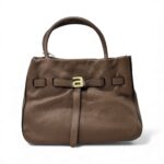 Borsa Abro Handbag JILL small in pelle Marrone con Tracolla art. 029916-46