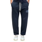 Pantalone Tuta Autry in Cotone Garzato Blu Art. SPPM M9HV