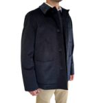 Giacca Overshirt Lardini in Velluto Blu Art. AASTONE CN65401 850 - immagine 2