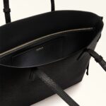 Borsa A Spalla Shopping Bag Furla In Pelle di Vitello Nera art. Ava WB02001 BX4329 3924S - immagine 4
