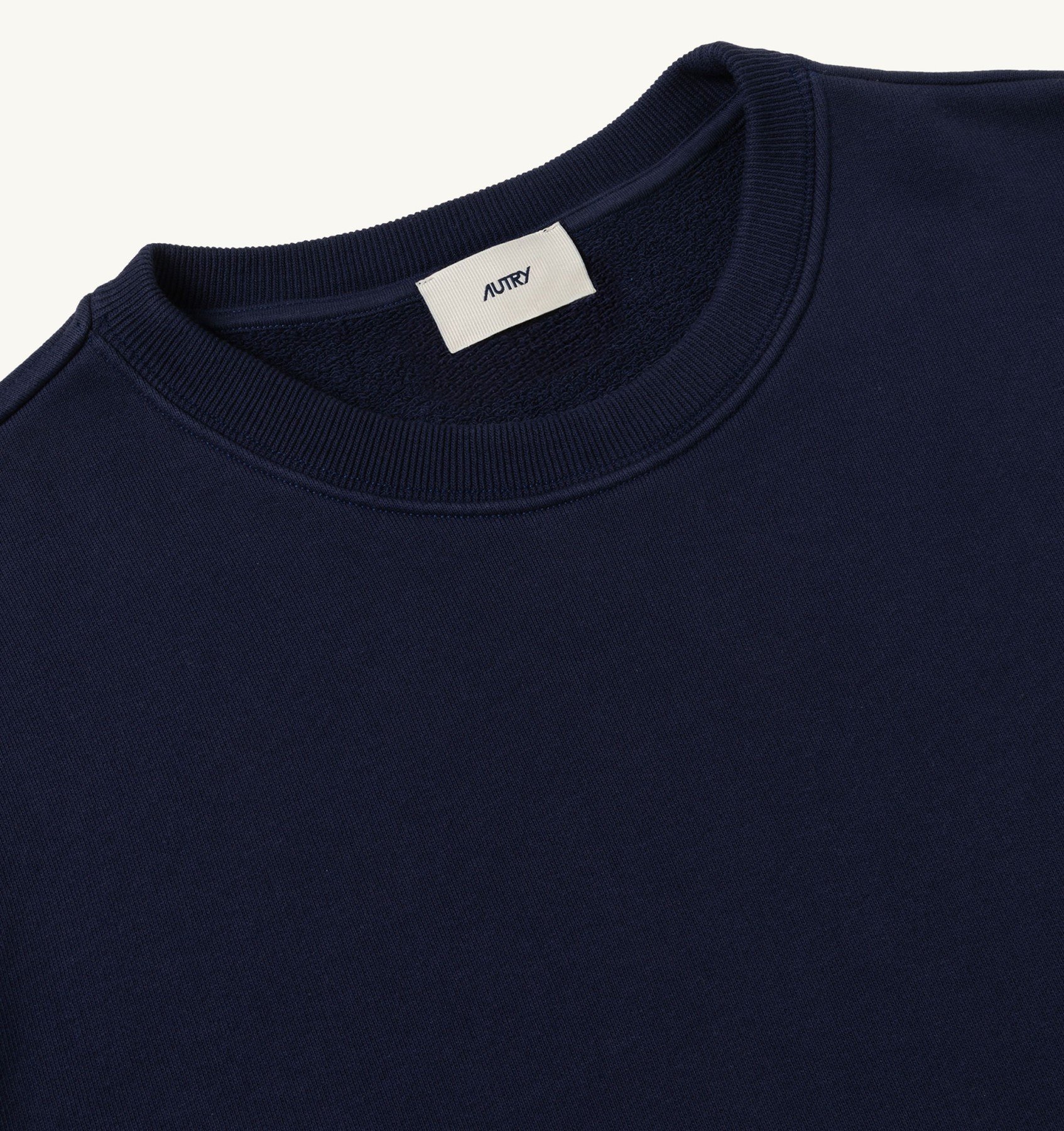 Felpa Girocollo Autry in Cotone Garzato Blu Art. SWPM A1JB - immagine 2