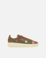 Sneakers Autry Dallas Donna in Camoscio Cuoio e Fiori art. ADLW EY01