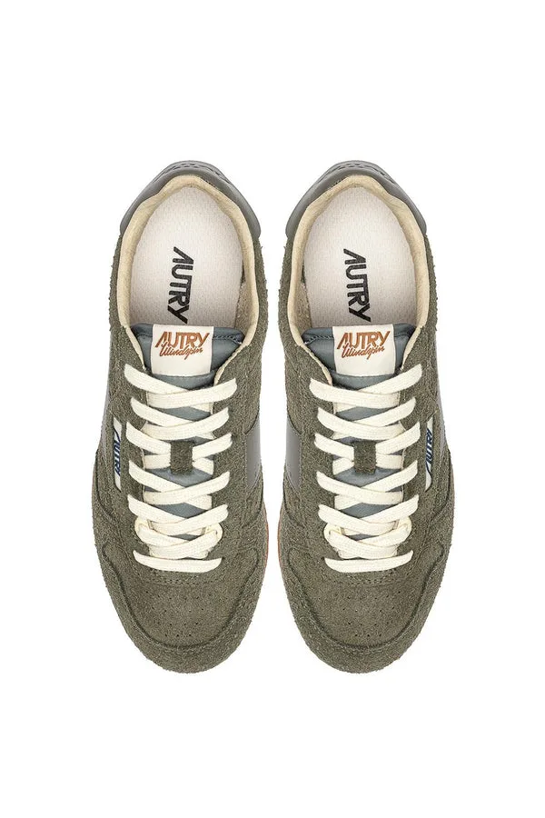 Sneakers Autry Windspin Donna in Camoscio Verde art. WLSW UA08, foto 4 di 5