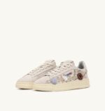 Sneakers Autry Dallas Donna in Camoscio Avorio e Fiori art. ADLW EY02 - immagine 2