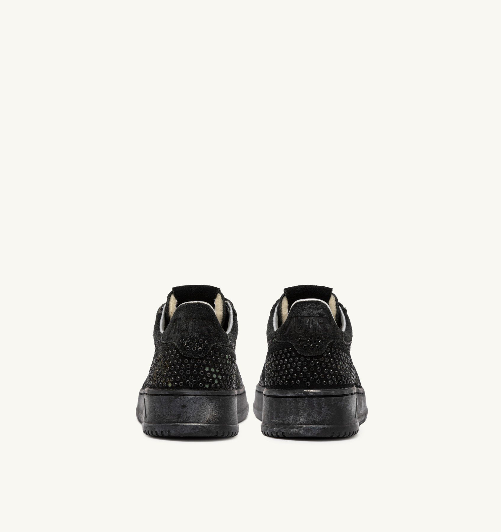 Sneakers Autry Donna In Camoscio Nero con Strass art. AULW NA02 - immagine 3