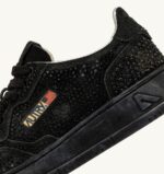 Sneakers Autry Donna In Camoscio Nero con Strass art. AULW NA02 - immagine 4