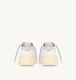 Sneakers Autry Platform Donna in Pelle Bianca con Laccio Argento art. PTLW SW02 - immagine 3
