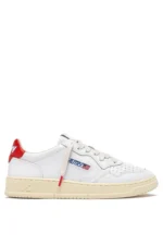Sneakers Autry Donna In Pelle Bianca e Spolier Arancio art. AULW TB03