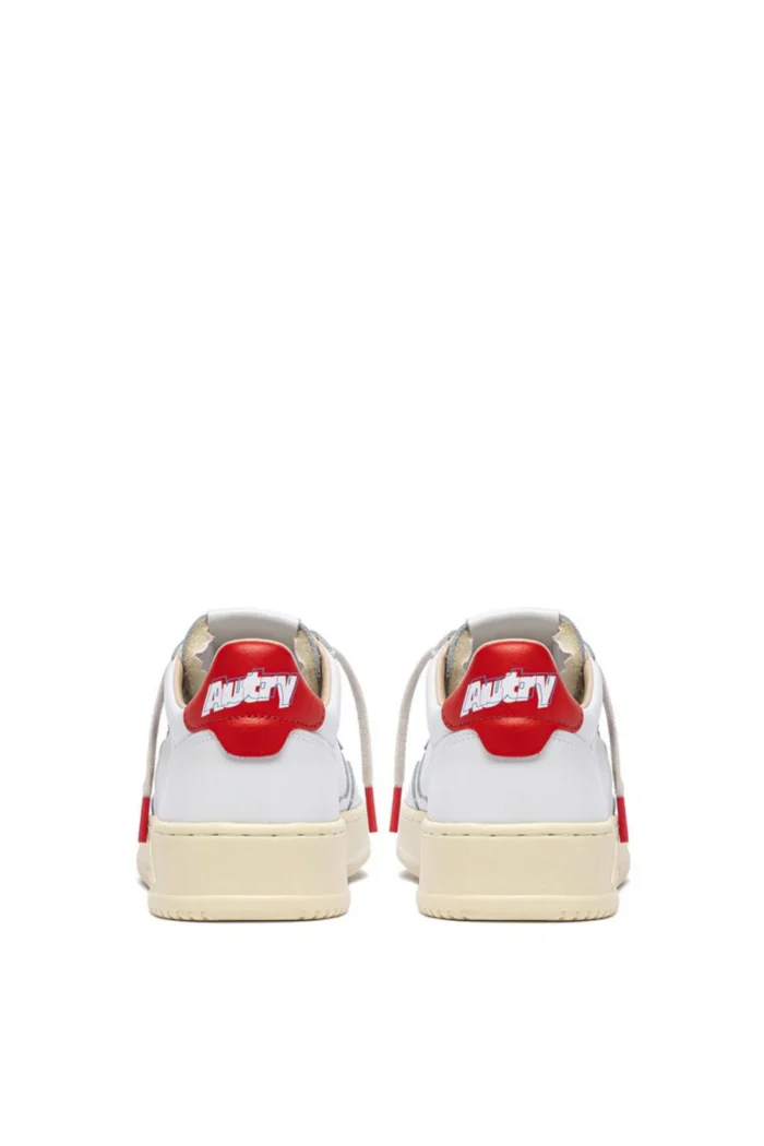 Sneakers Autry Donna In Pelle Bianca e Spolier Arancio art. AULW TB03, foto 4 di 4