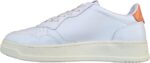 Sneakers Autry Donna in pelle Bianca con spoiler Arancione art. AULW LL26 - immagine 3