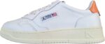 Sneakers Autry Donna in pelle Bianca con spoiler Arancione art. AULW LL26